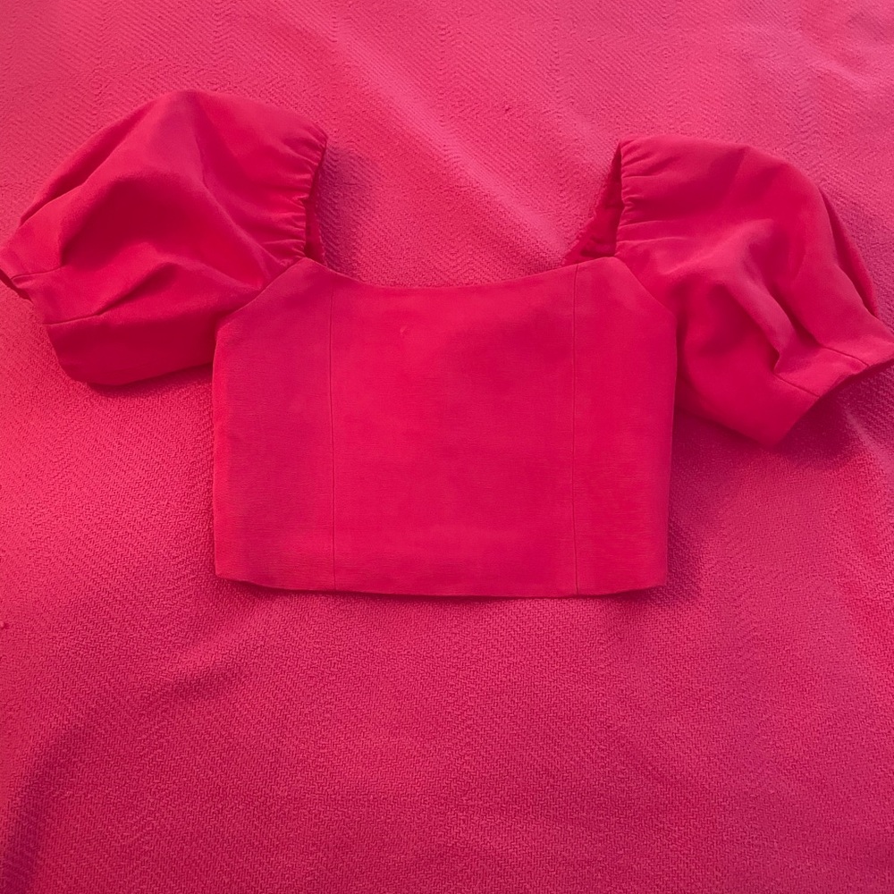 Alice and Olivia puff sleeve top!